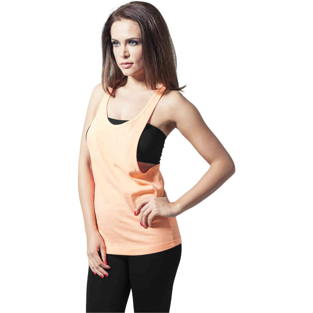 Urban Classics - Loose Neon Mouwloze top - Oranje